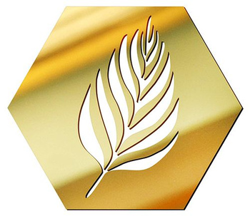  MIRROR DECORATIVE PANEL FOR THE WALL HEXAGON 