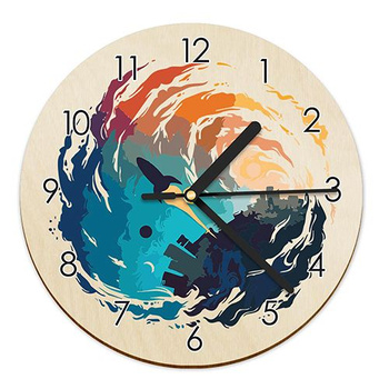 WOODEN WALL CLOCK FOR CHILDREN