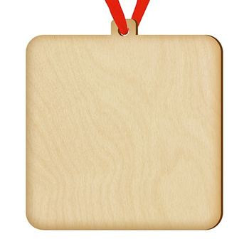 Wooden bauble for the Christmas tree