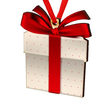 Wooden bauble for the Christmas tree