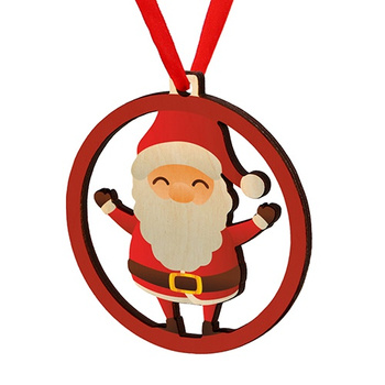 Wooden bauble for the Christmas tree