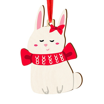 Wooden bauble for the Christmas tree