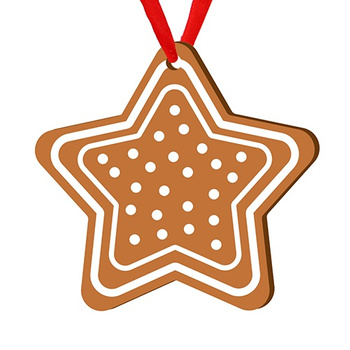 Wooden bauble for the Christmas tree