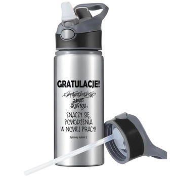 MUG SPORTS BOTTLE WATER BOTTLE WITH STRAW WITH HANDLE SURVIVAL 