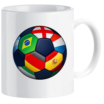Football sports mug for a footballer