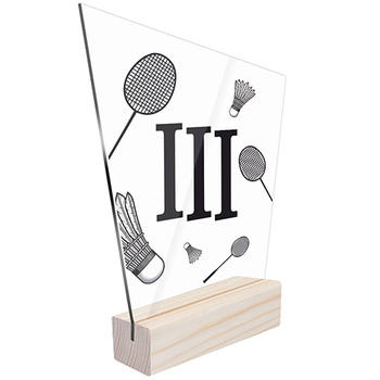 3rd place Sports statuette badminton