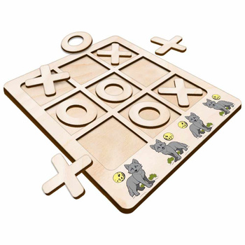 TIC TACK TOE GAME RABBIT CARROTS