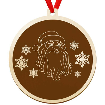 Wooden bauble for the Christmas tree