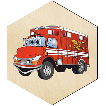  WOODEN DECORATIVE PANEL FOR A WALL HEXAGON