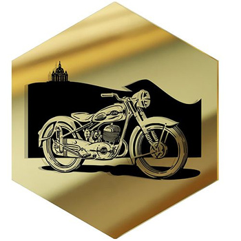  MIRROR DECORATIVE PANEL FOR THE WALL HEXAGON 