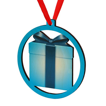 Wooden bauble for the Christmas tree