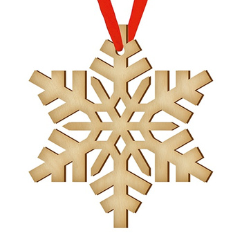 Wooden bauble for the Christmas tree