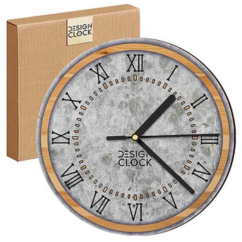  WALL CLOCK WOODEN WALL CONCRETE WOOD LOFT