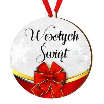 Wooden bauble for the Christmas tree