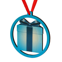 Wooden bauble for the Christmas tree