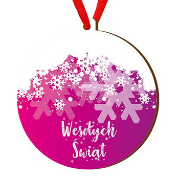 Wooden bauble for the Christmas tree