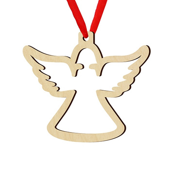 Wooden bauble for the Christmas tree