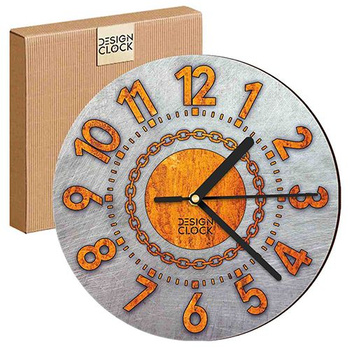WALL CLOCK WOODEN IRON