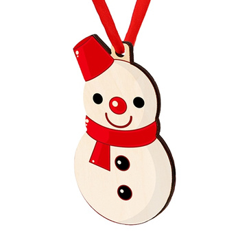 Wooden bauble for the Christmas tree