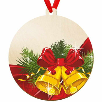 Wooden bauble for the Christmas tree