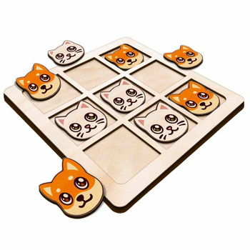 TIC TACK TOE GAME DOG AND CAT