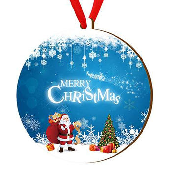 Wooden bauble for the Christmas tree