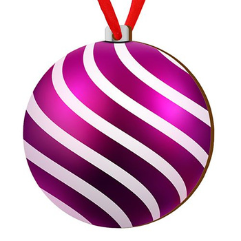 Wooden bauble for the Christmas tree