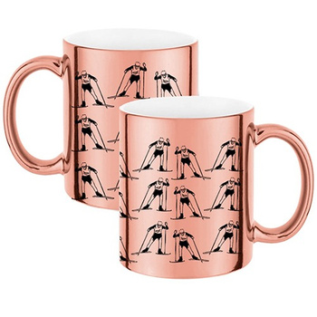 CROSS-COUNTRY SKIING MUG FOR CROSS-SKI RUNNERS