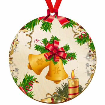 Wooden bauble for the Christmas tree