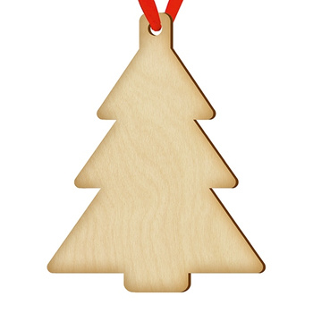 Wooden bauble for the Christmas tree