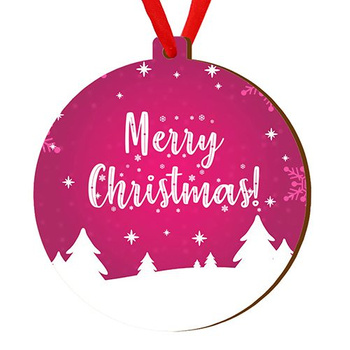 Wooden bauble for the Christmas tree