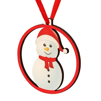 Wooden bauble for the Christmas tree