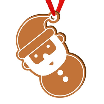 Wooden bauble for the Christmas tree