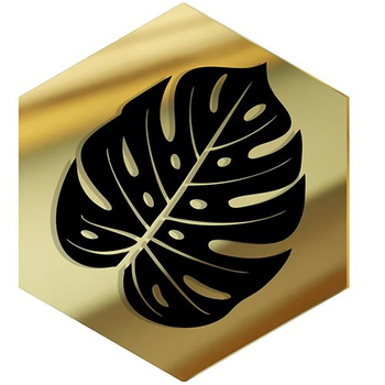  MIRROR DECORATIVE PANEL FOR THE WALL HEXAGON 