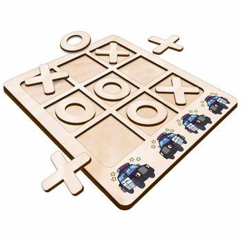 TIC TACK TOE GAME POLICE CAR