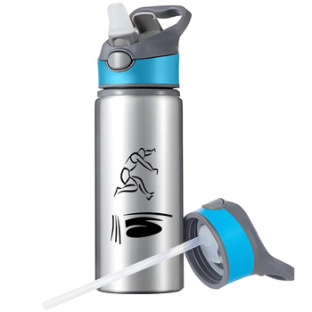 MUG SPORTS BOTTLE WATER BOTTLE WITH STRAW WITH HANDLE SURVIVAL 
