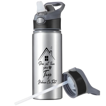 MUG SPORTS BOTTLE WATER BOTTLE WITH STRAW WITH HANDLE SURVIVAL 