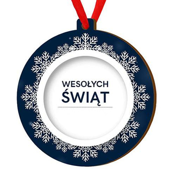 Wooden bauble for the Christmas tree