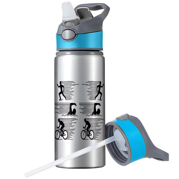 MUG SPORTS BOTTLE WATER BOTTLE WITH STRAW WITH HANDLE SURVIVAL 