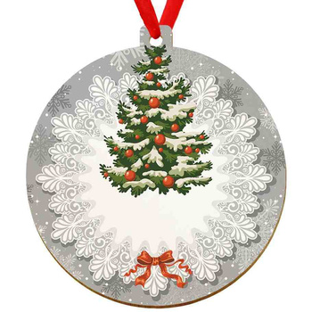 Wooden bauble for the Christmas tree