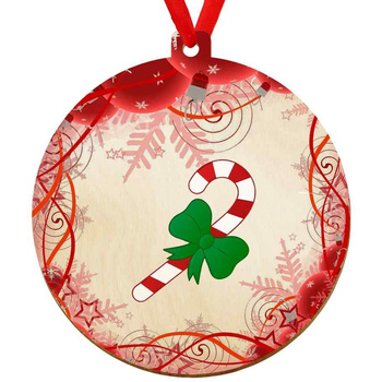 Wooden bauble for the Christmas tree