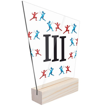 3rd place Sports fencing statuette for a fencer