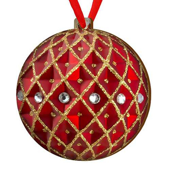 Wooden bauble for the Christmas tree