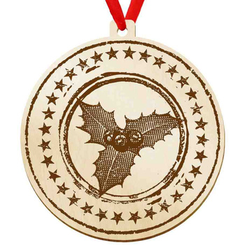 Wooden bauble for the Christmas tree