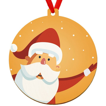 Wooden bauble for the Christmas tree