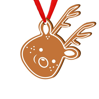 Wooden bauble for the Christmas tree