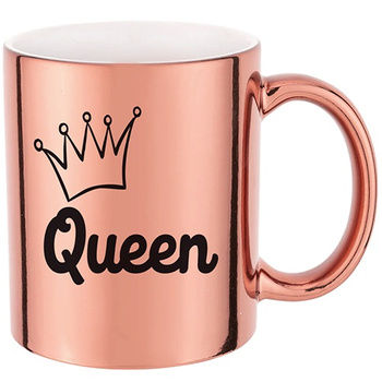 QUEEN pink mirror mug