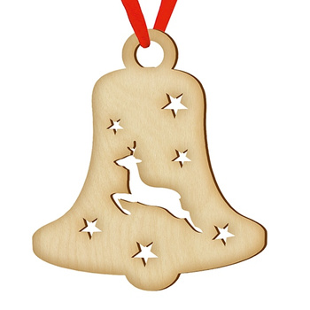Wooden bauble for the Christmas tree