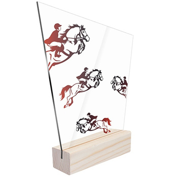 Sports statuette equestrian for the rider