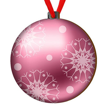 Wooden bauble for the Christmas tree